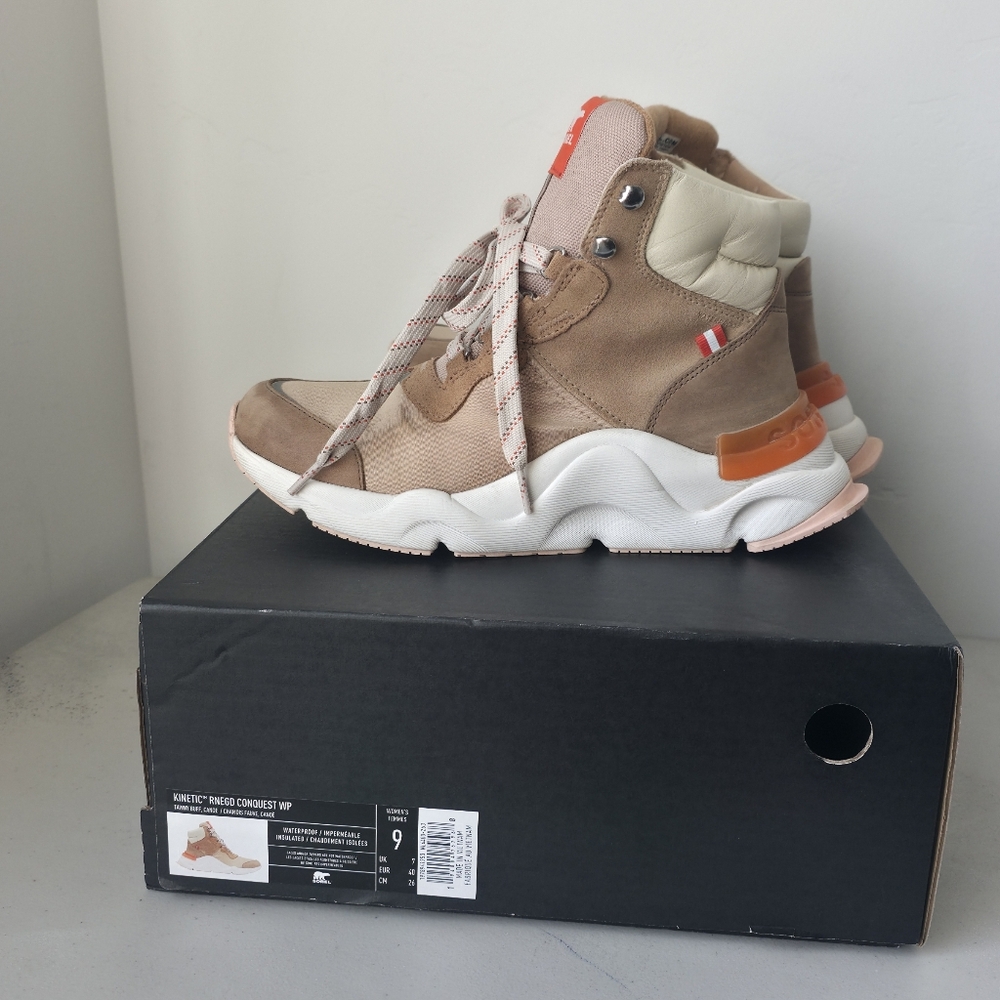 sorel kinetic renegade conquest wp womans boots sneakers